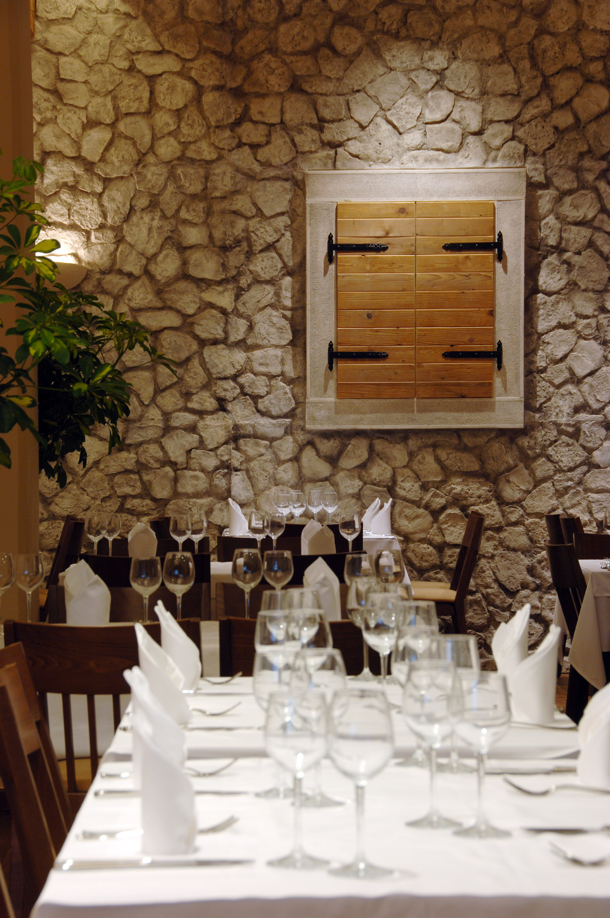 a table set for a dinner party