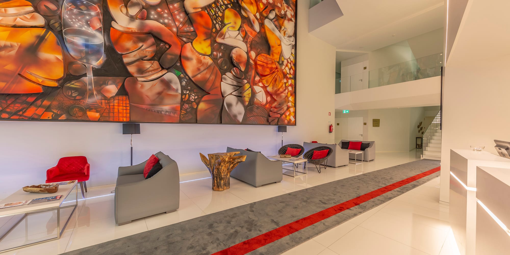 a large mural on the wall of a building