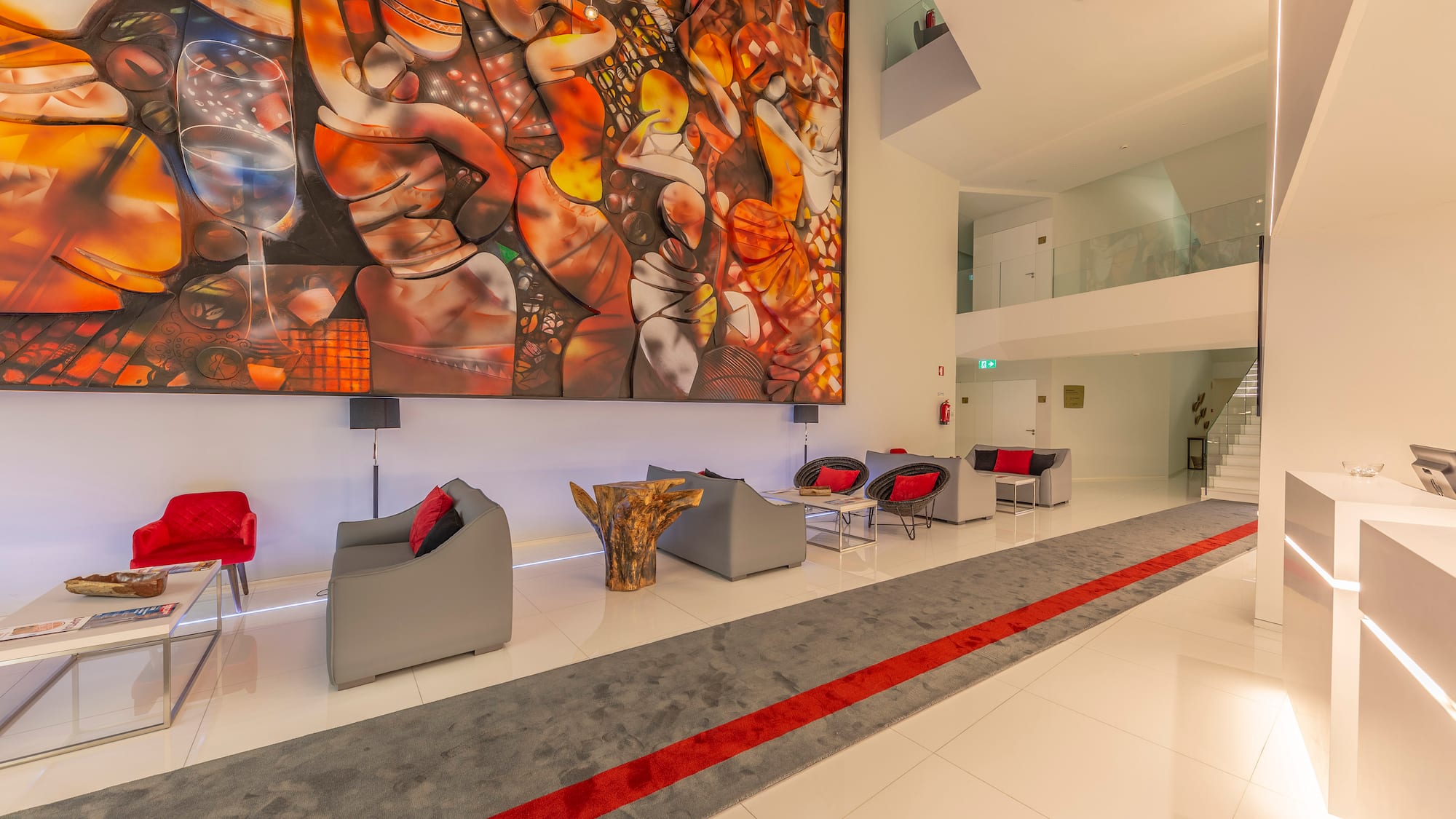 a large mural on the wall of a building