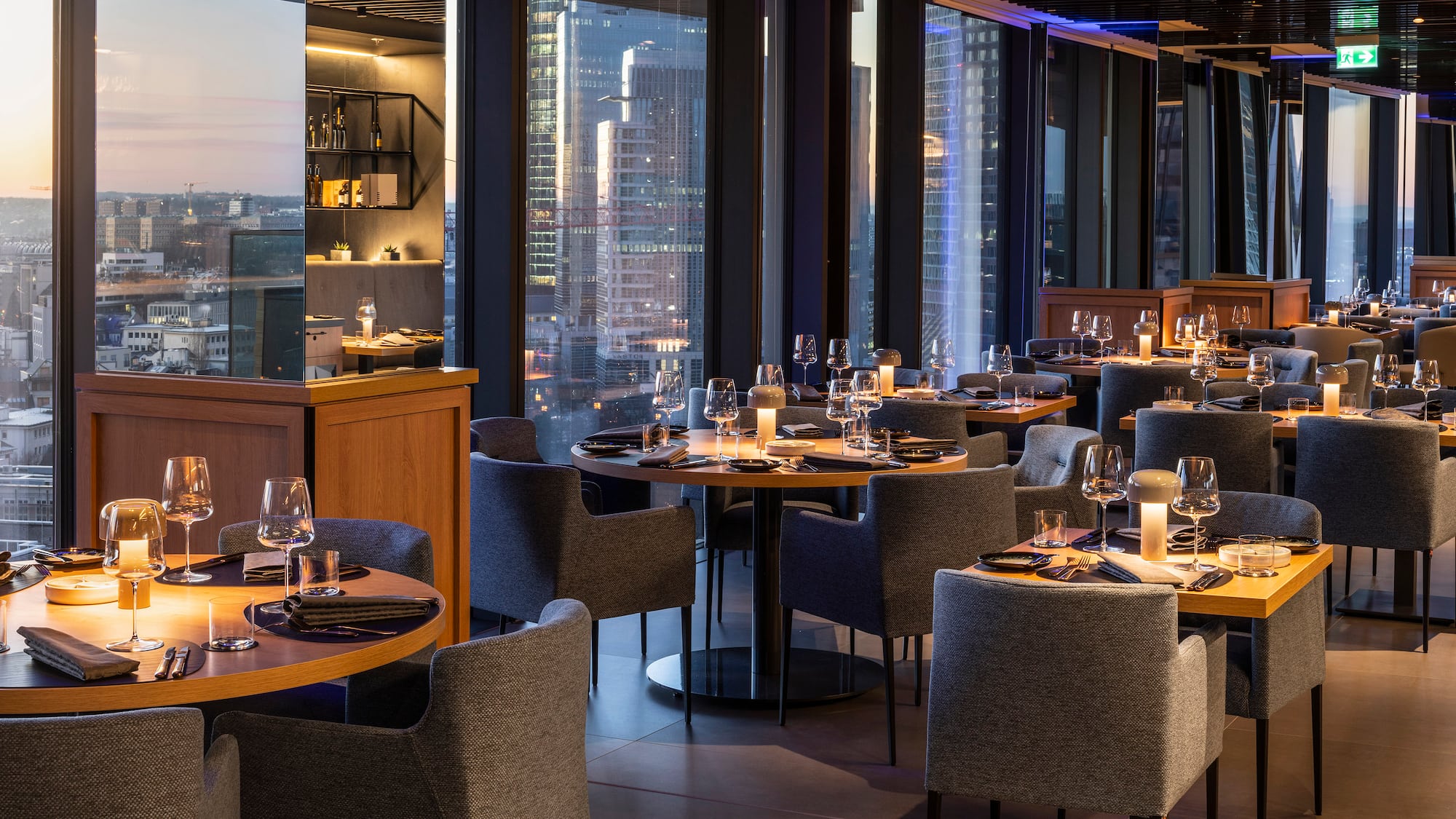 a restaurant with tables and chairs