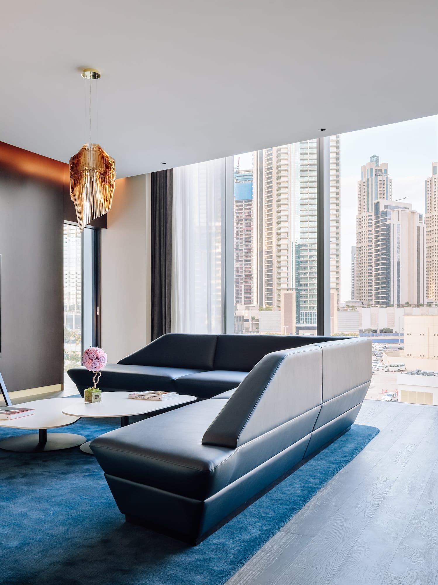 a living room with a couch and a tv