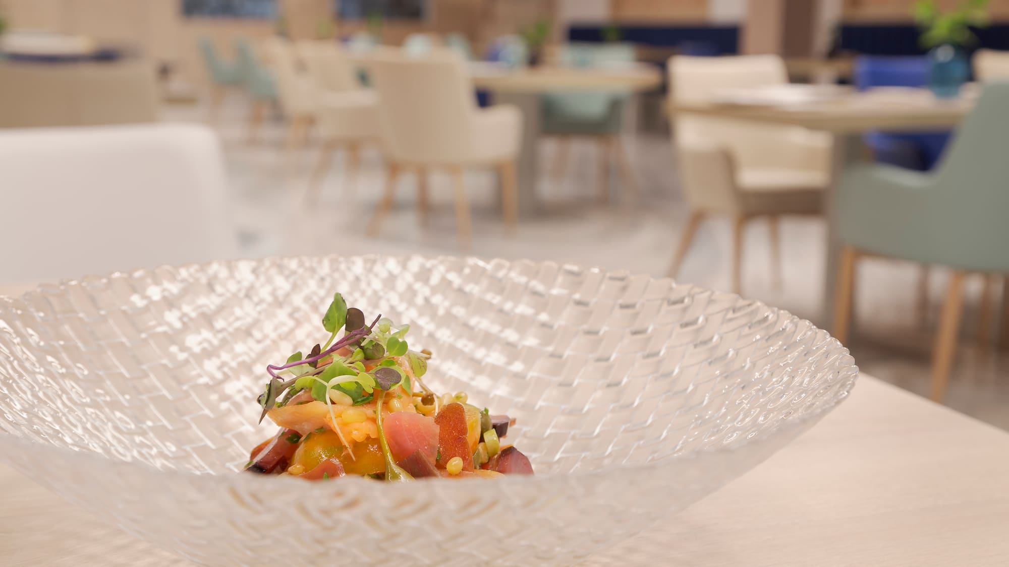 a bowl of food on a table