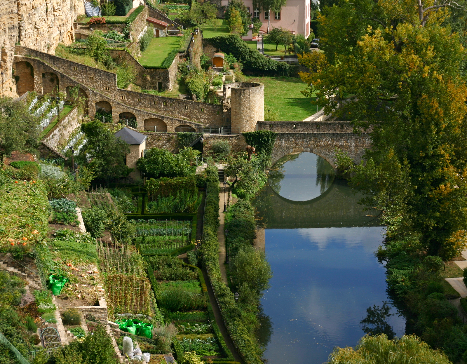 a bridge over a body of water