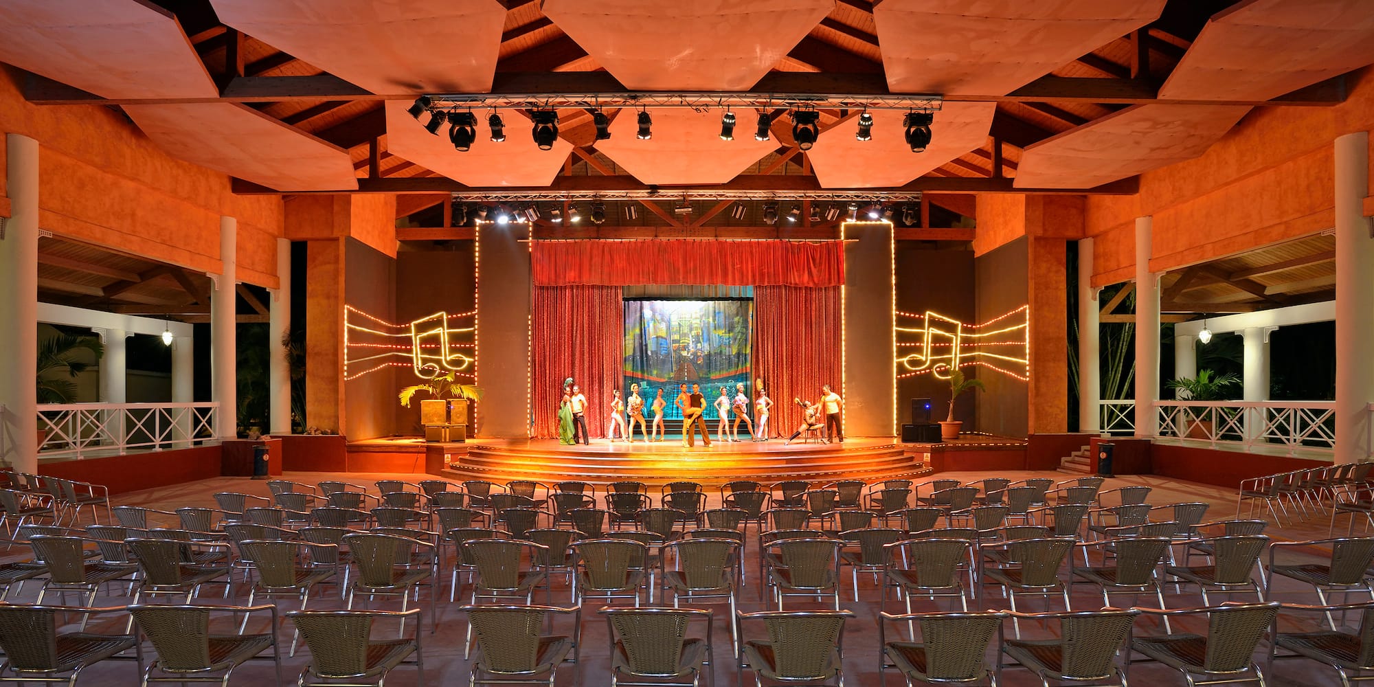 a group of people on a stage