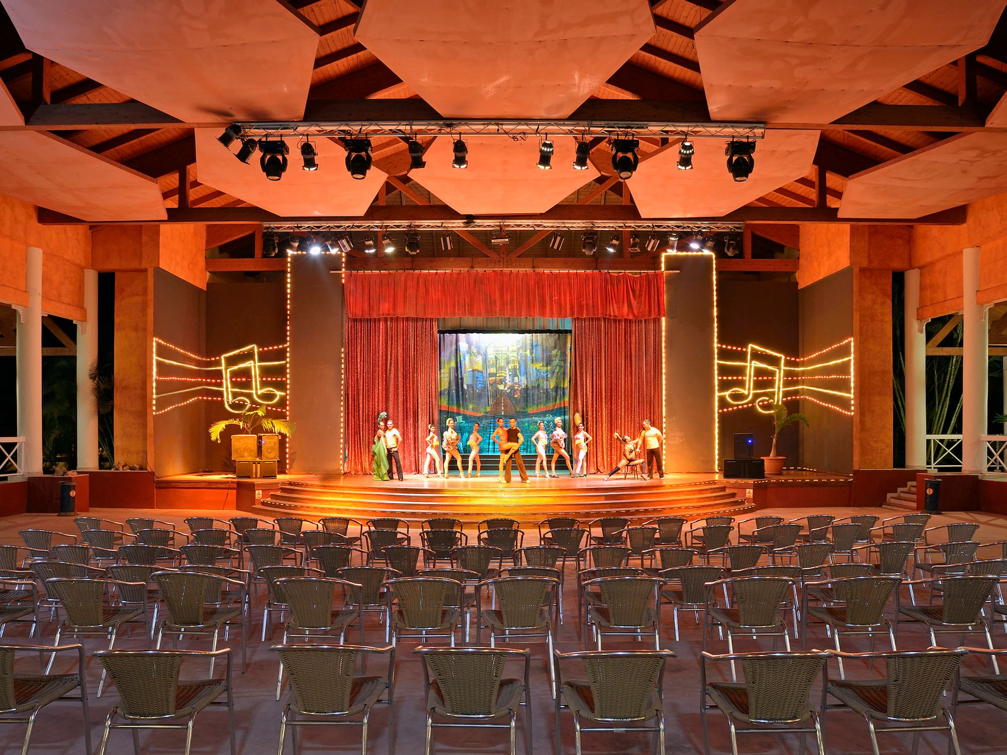 a group of people on a stage