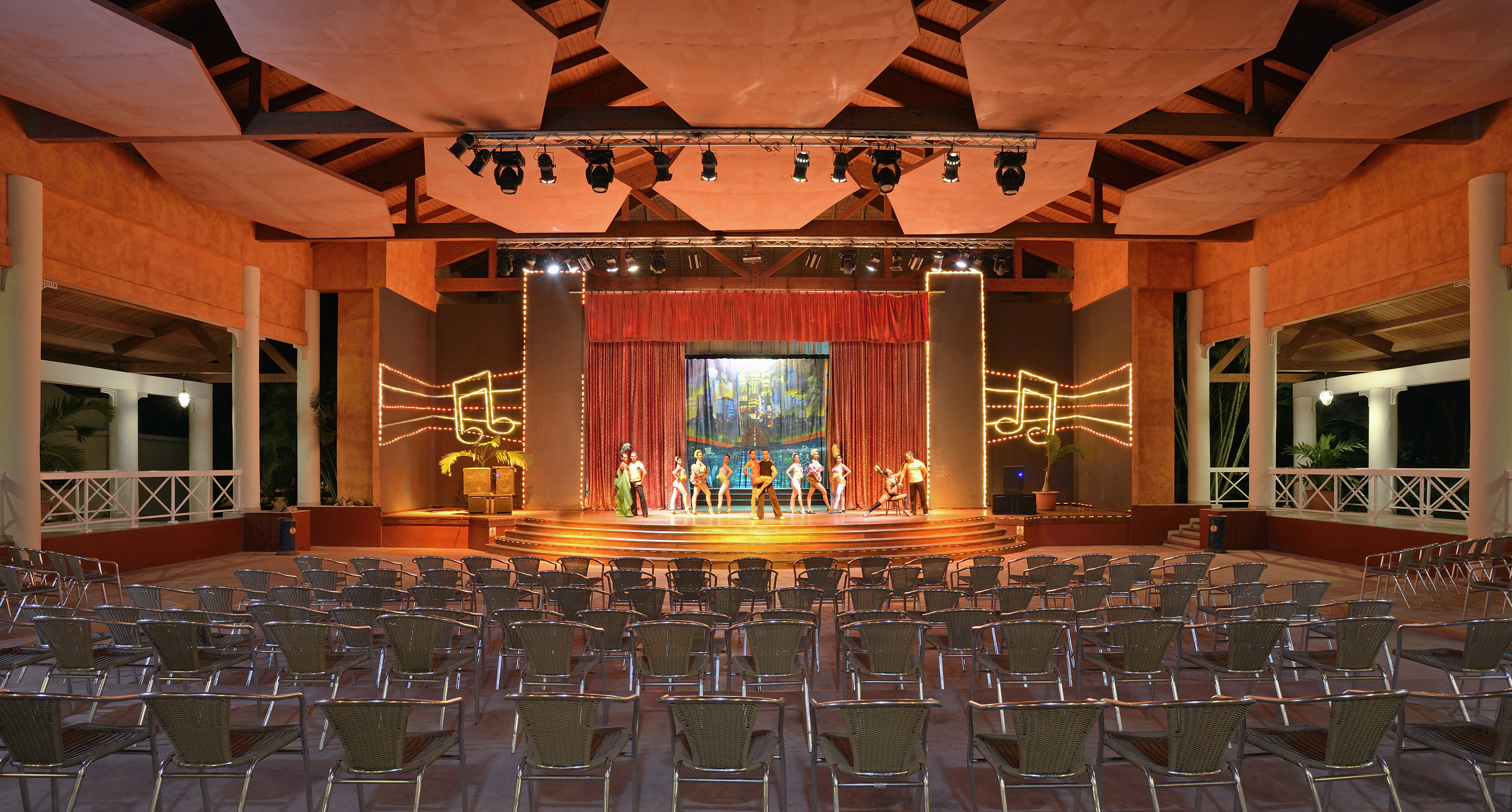 a group of people on a stage