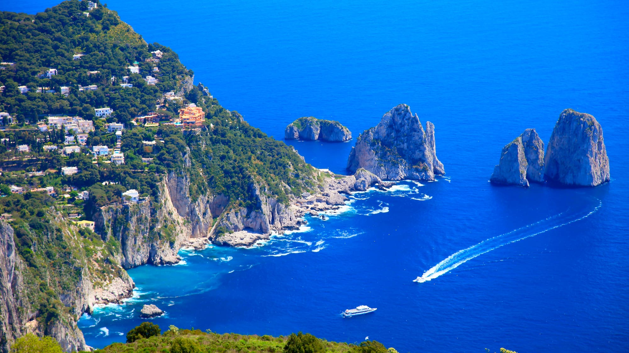 a body of water with a body of water and a city on the side