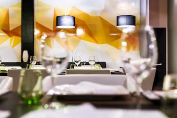 a table set for a restaurant