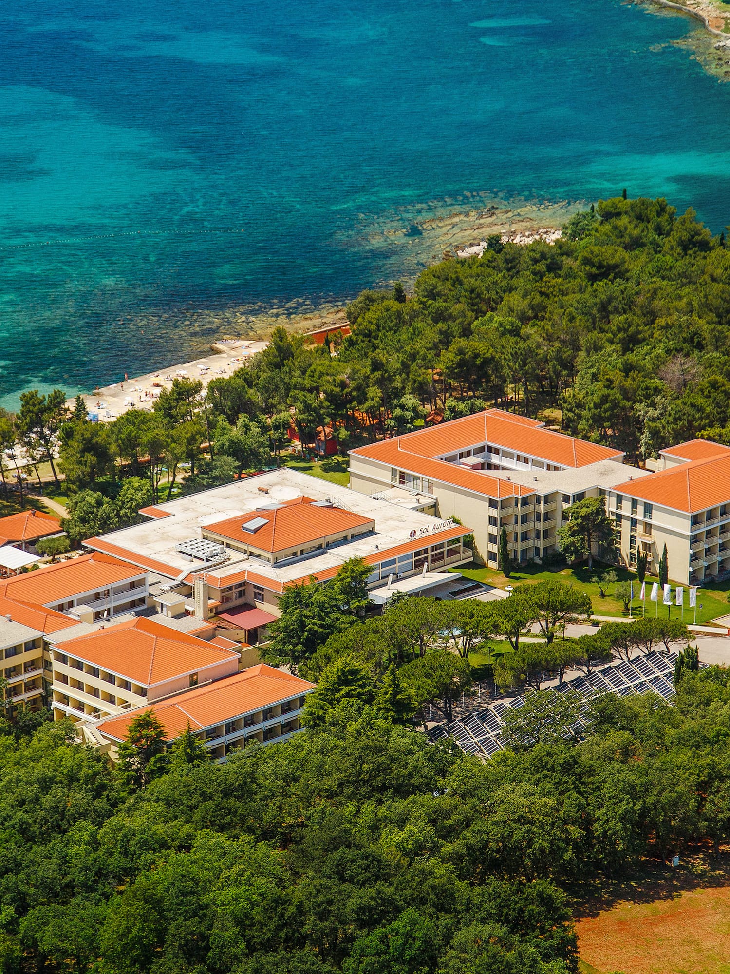 a building near the water