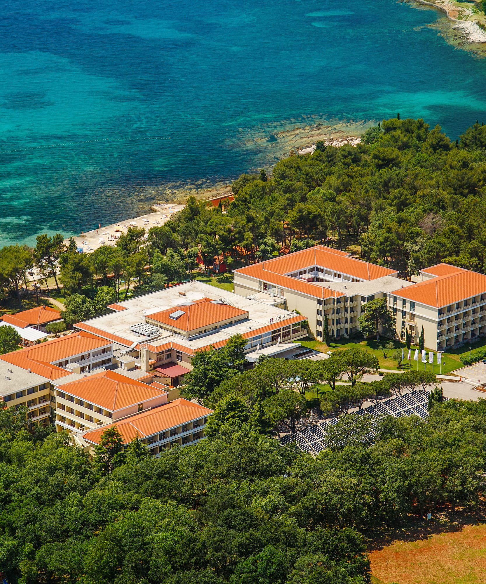 a building near the water