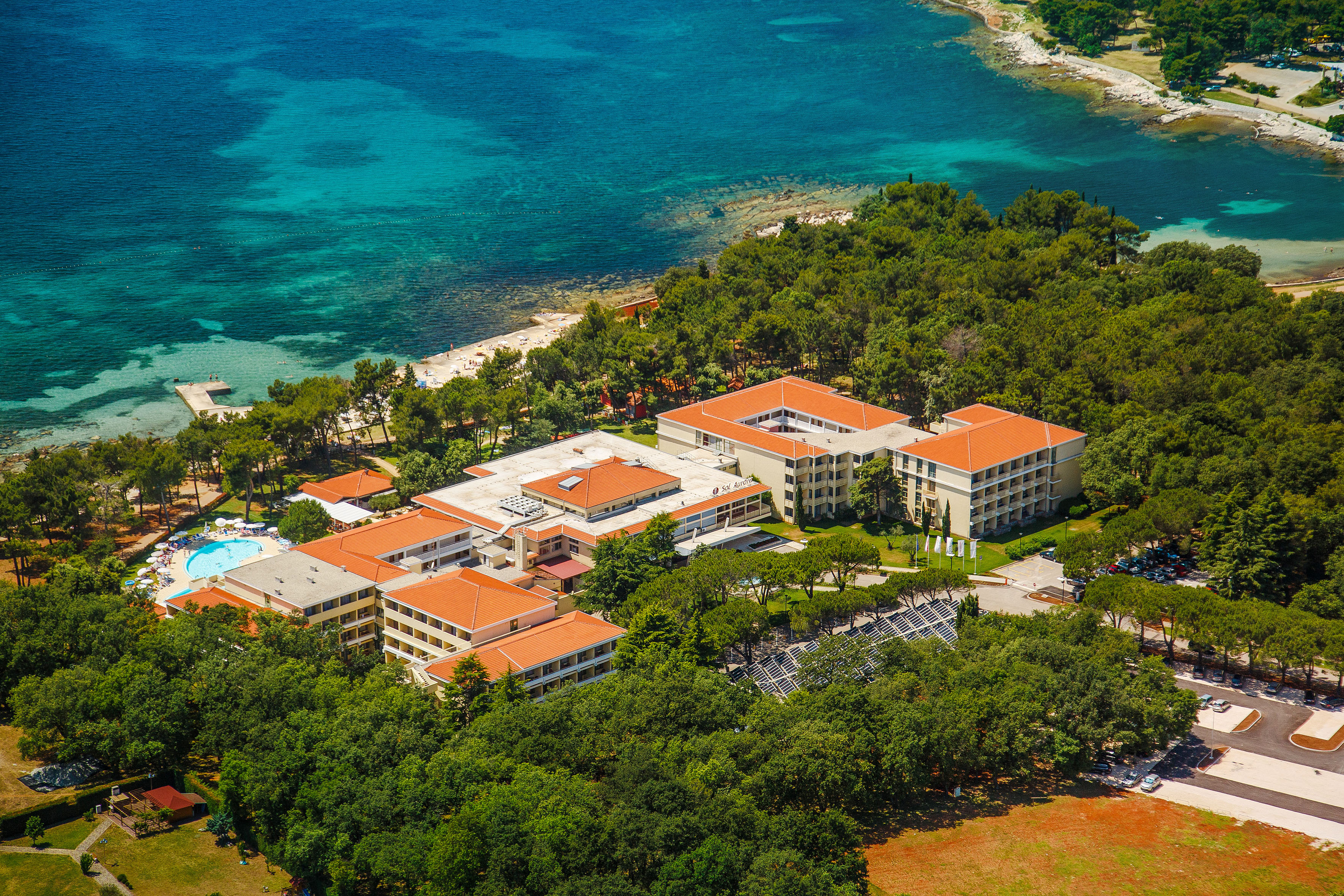 a building near the water