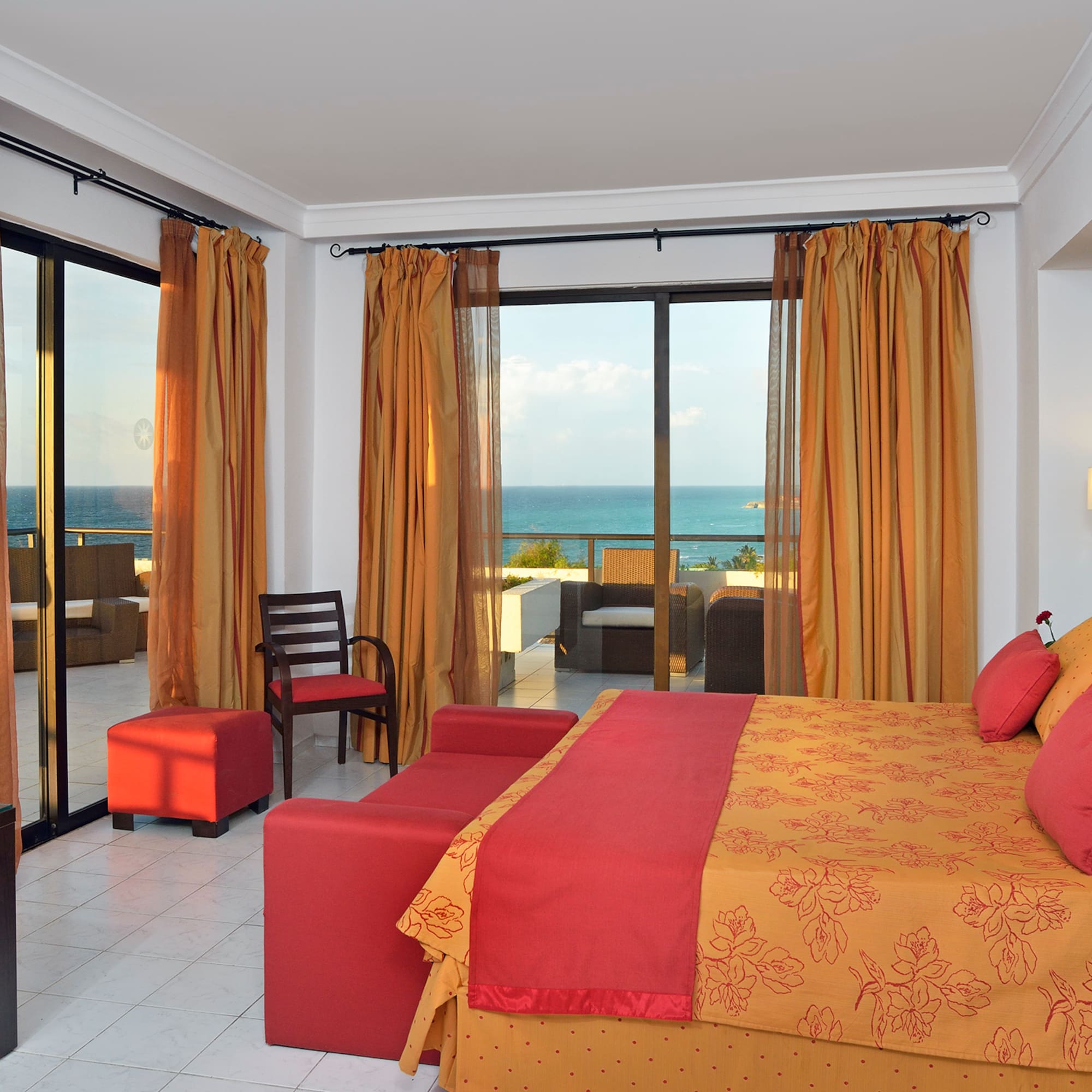 a room with a bed and a couch