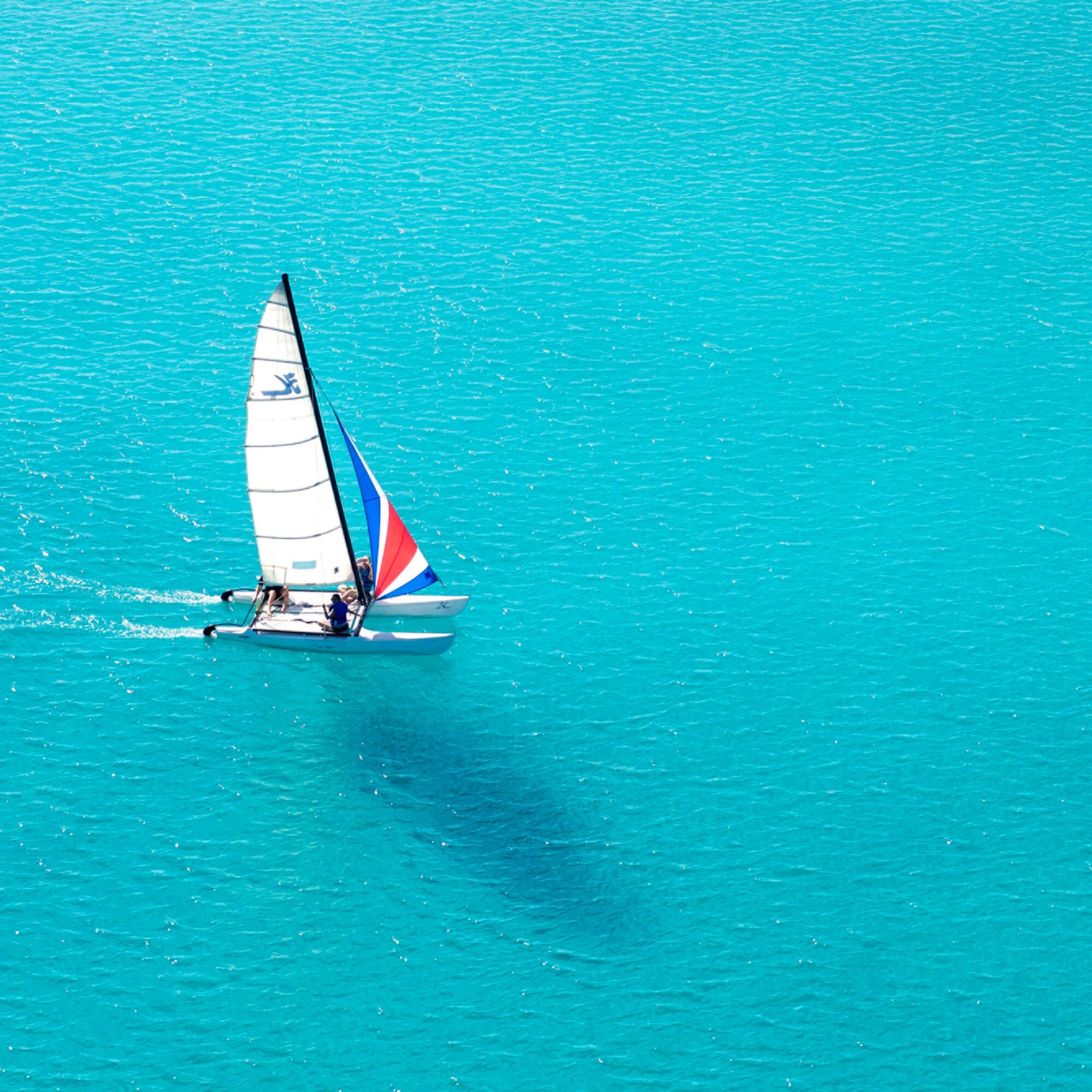 a sailboat on the water