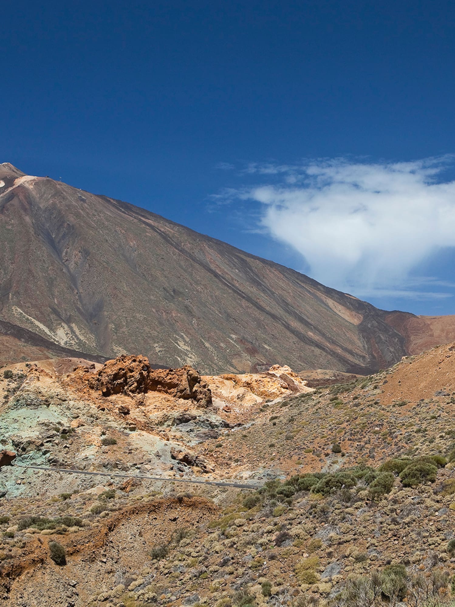 Teide with a blue sky