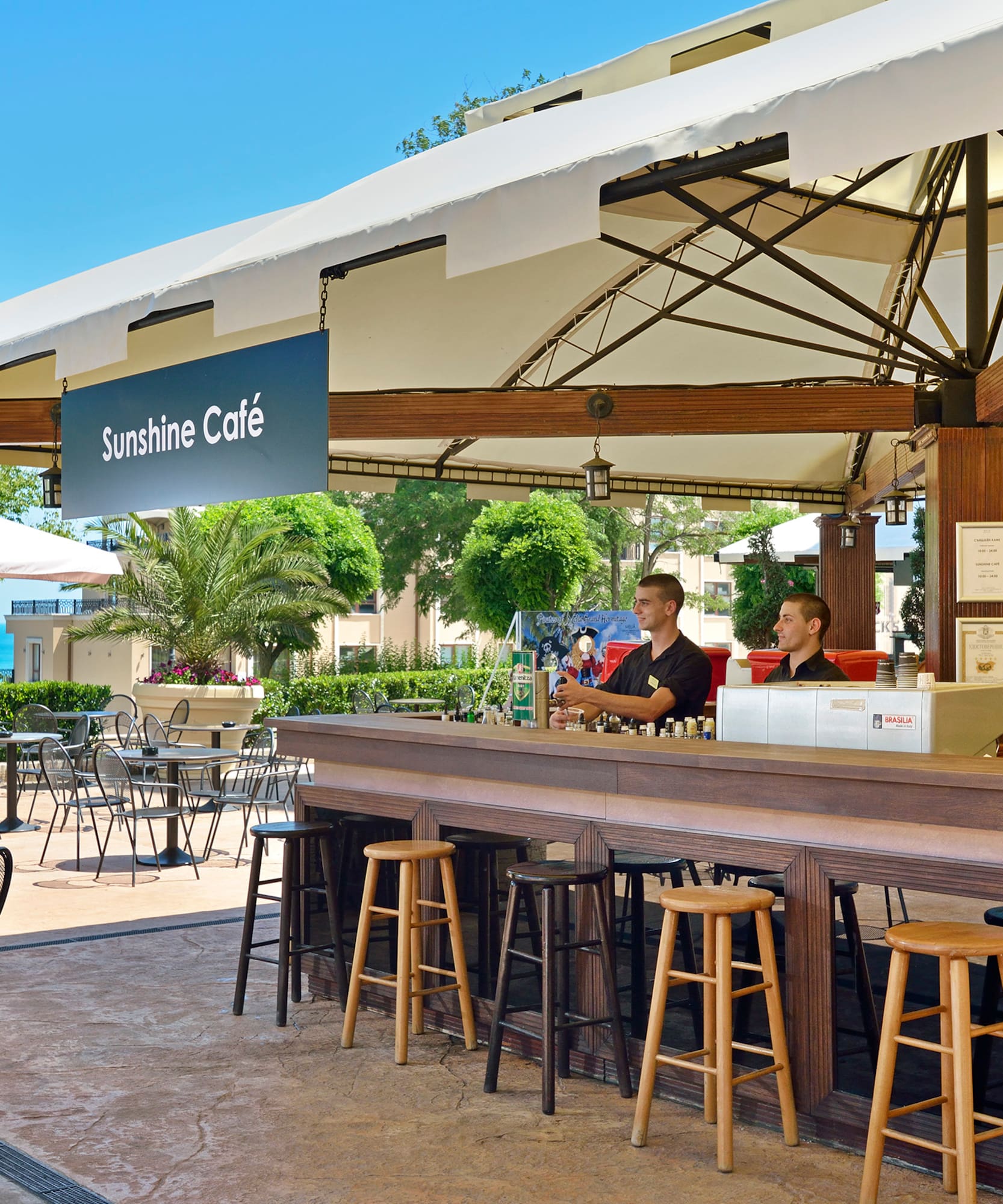 a man sitting at a bar