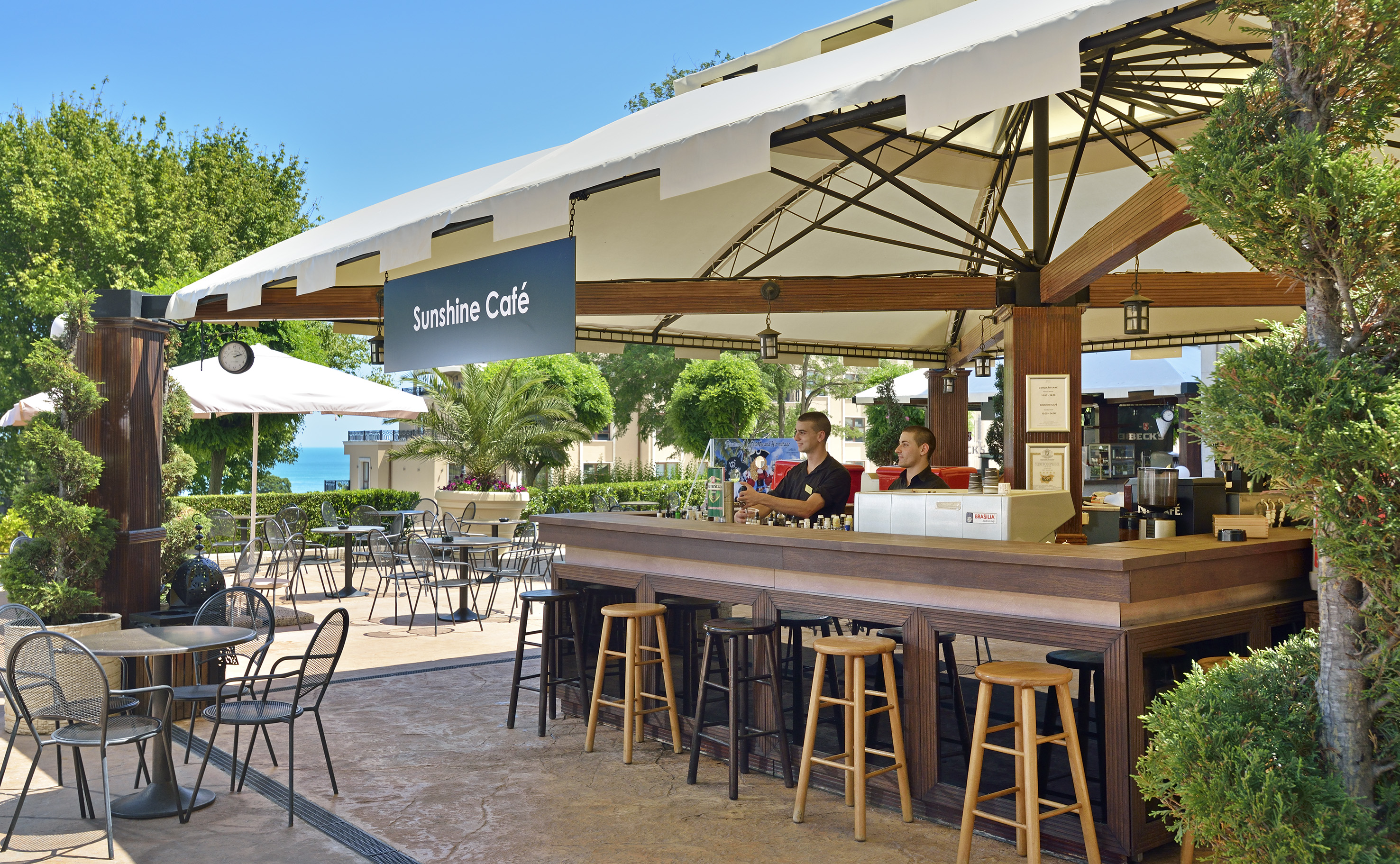 a man sitting at a bar