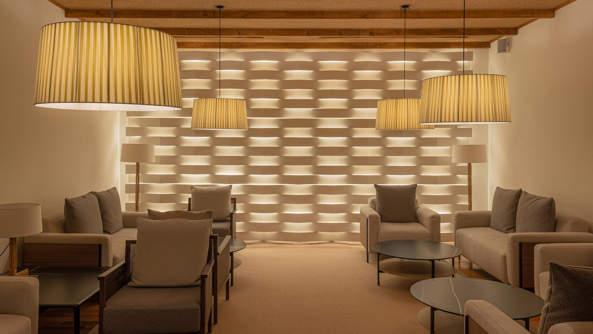 a room with couches and chairs