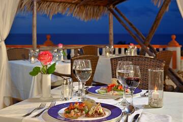 a table set for a dinner party