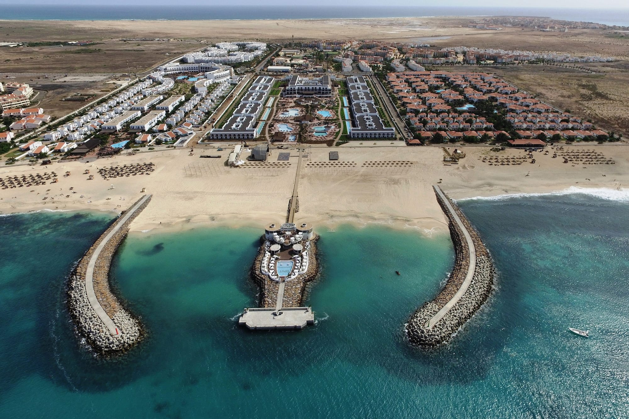 a glass ball in a fountain