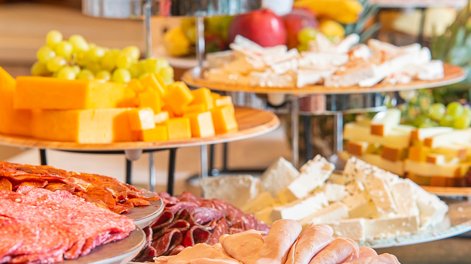 a table full of food