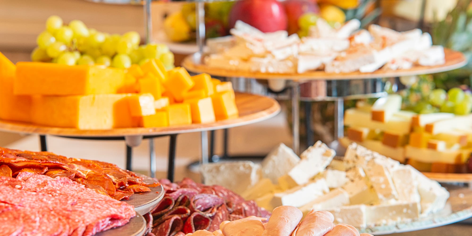 a table full of food