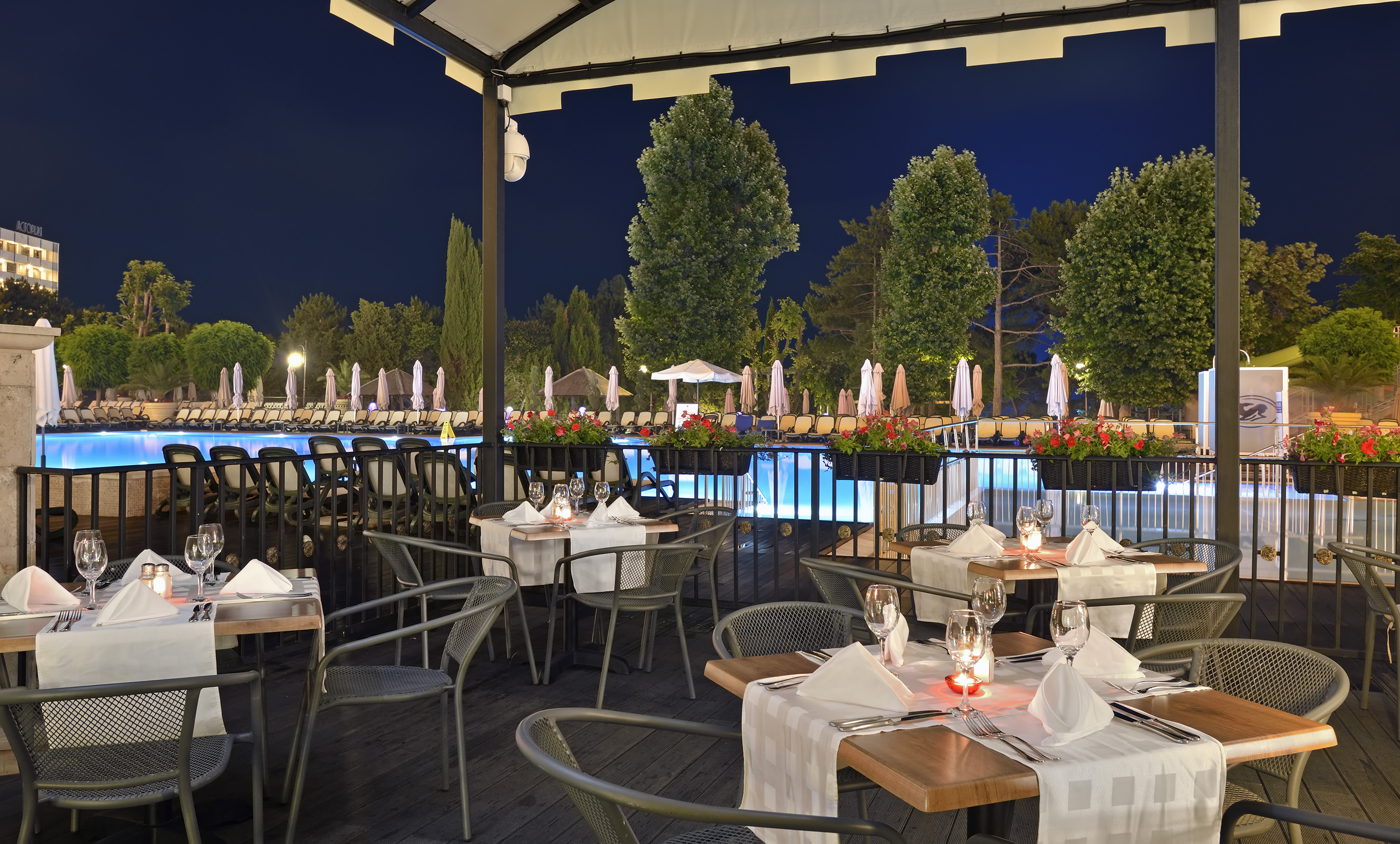 a restaurant with tables and chairs