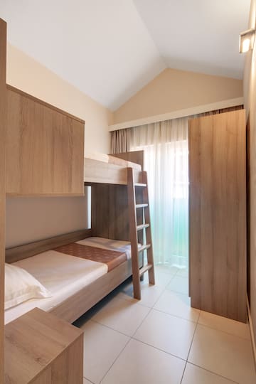 a bunk bed in a room