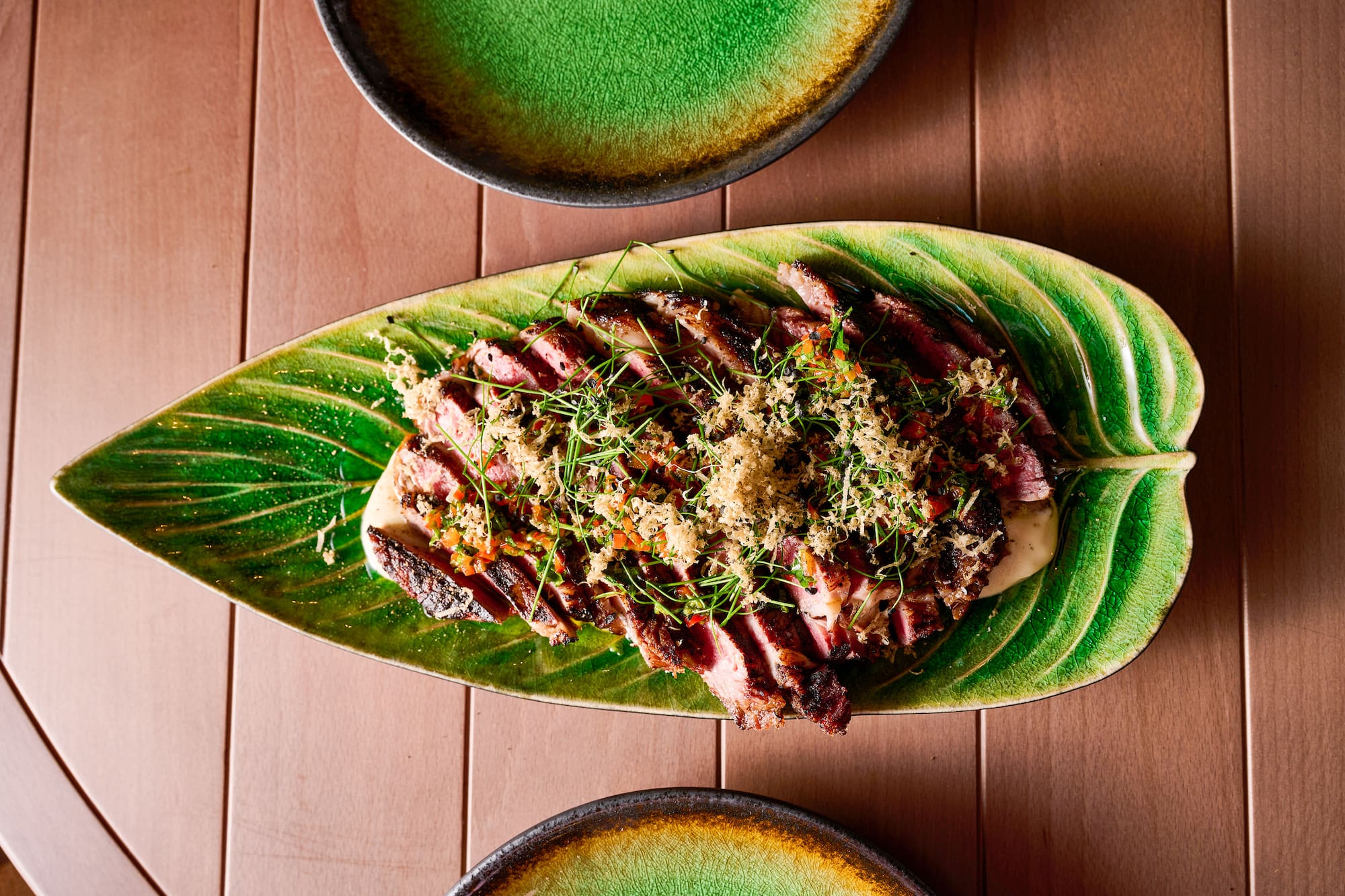 a plate of food on a table