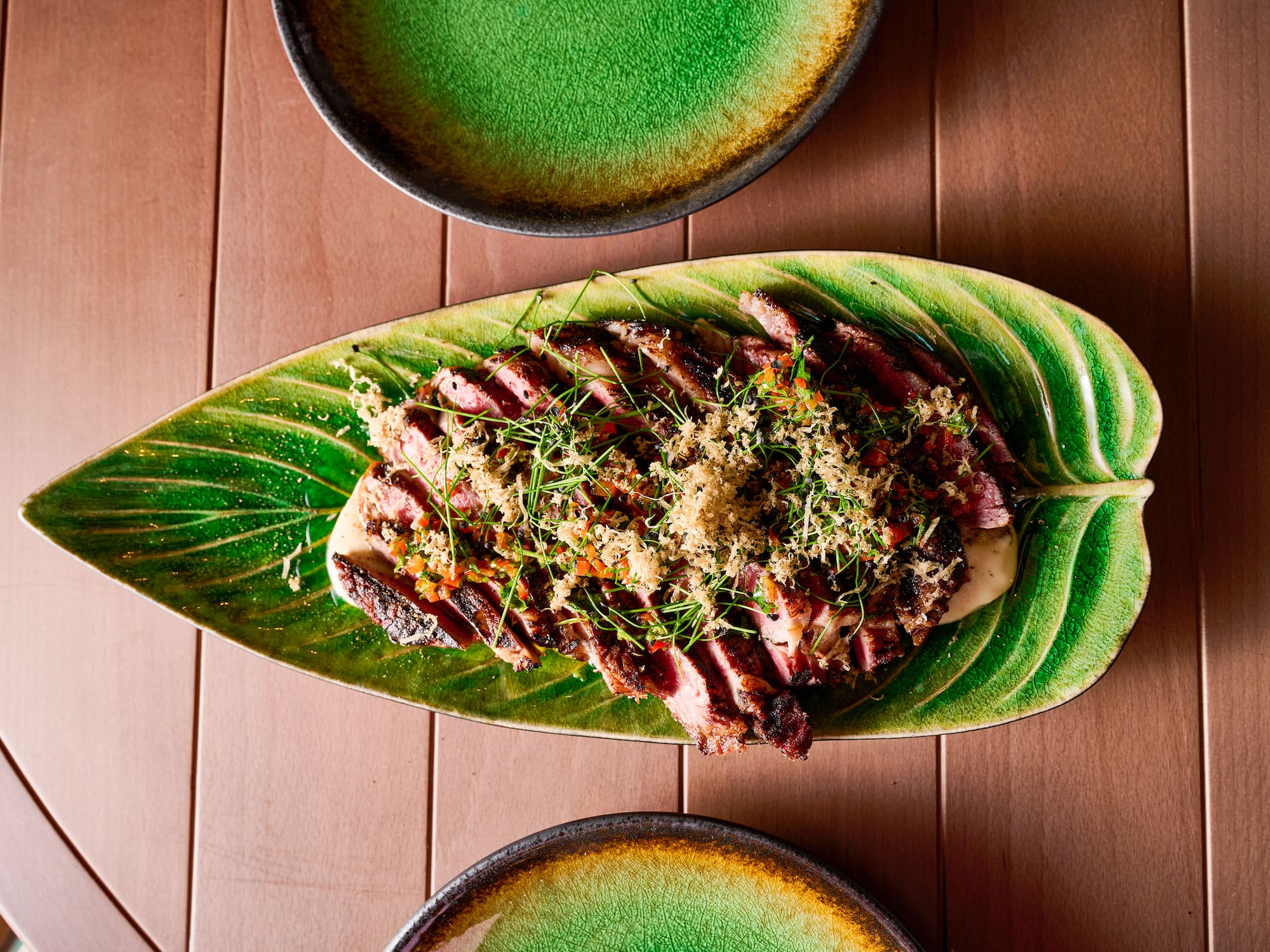 a plate of food on a table