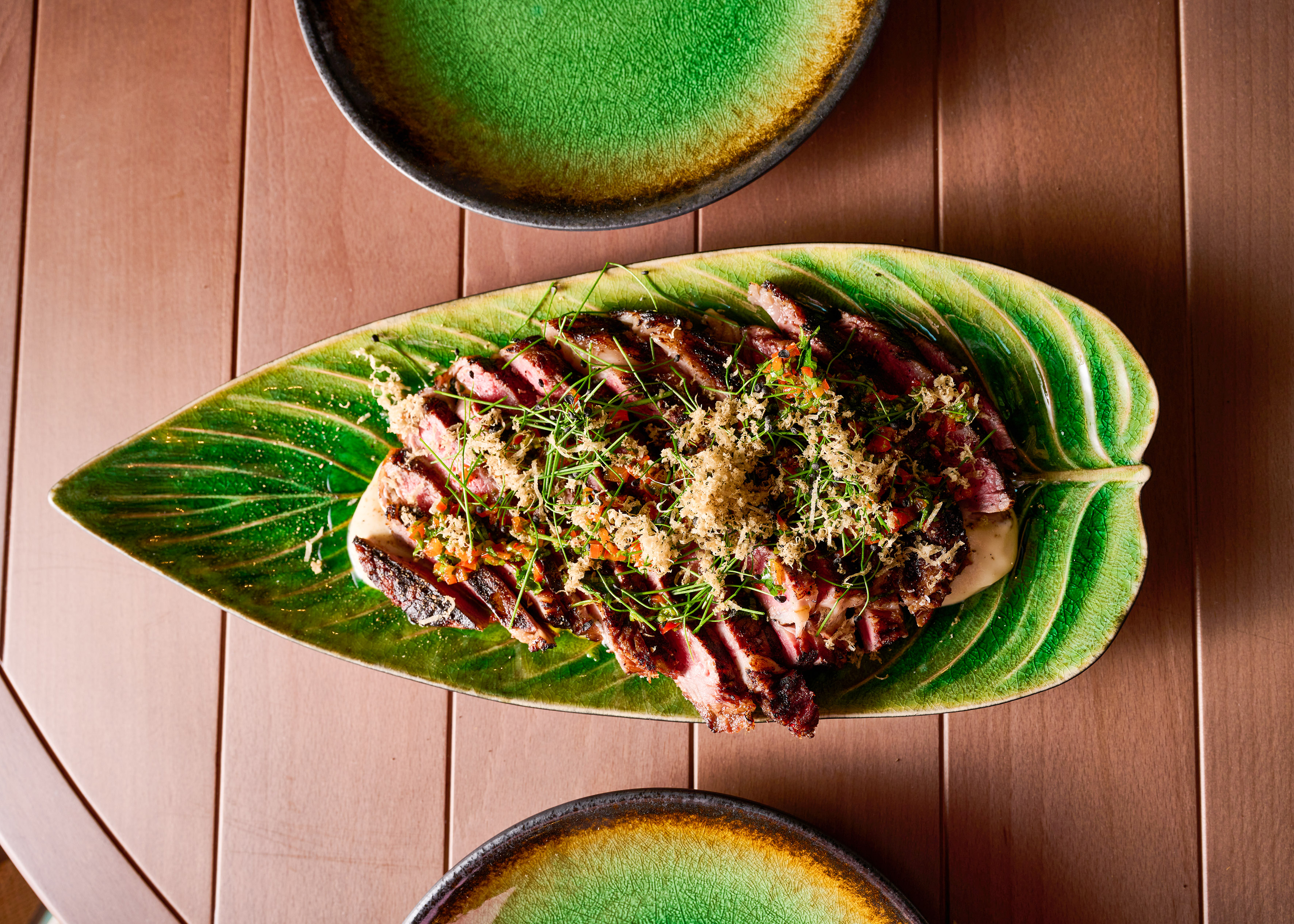 a plate of food on a table
