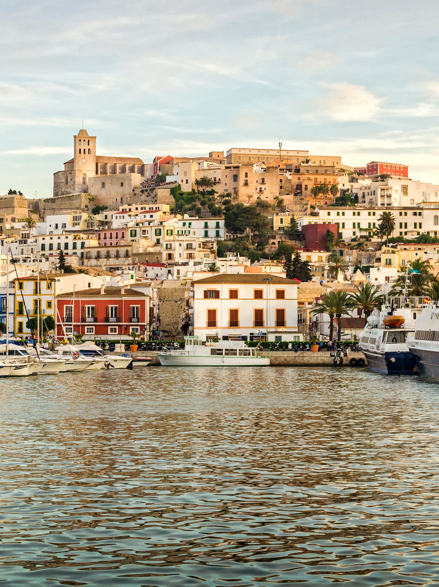 a city with boats on the water