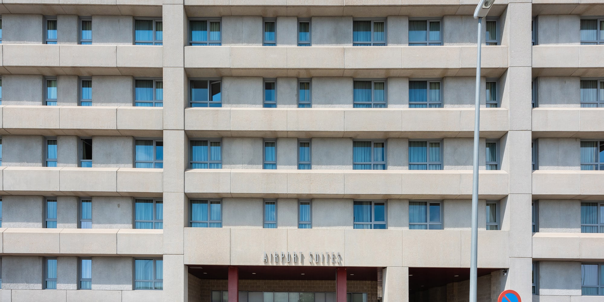 a building with many windows