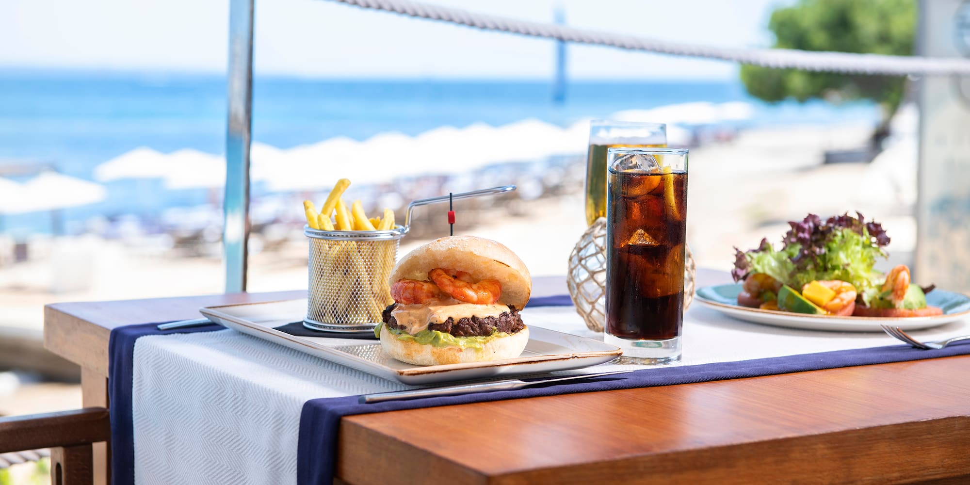 a plate of food on a table