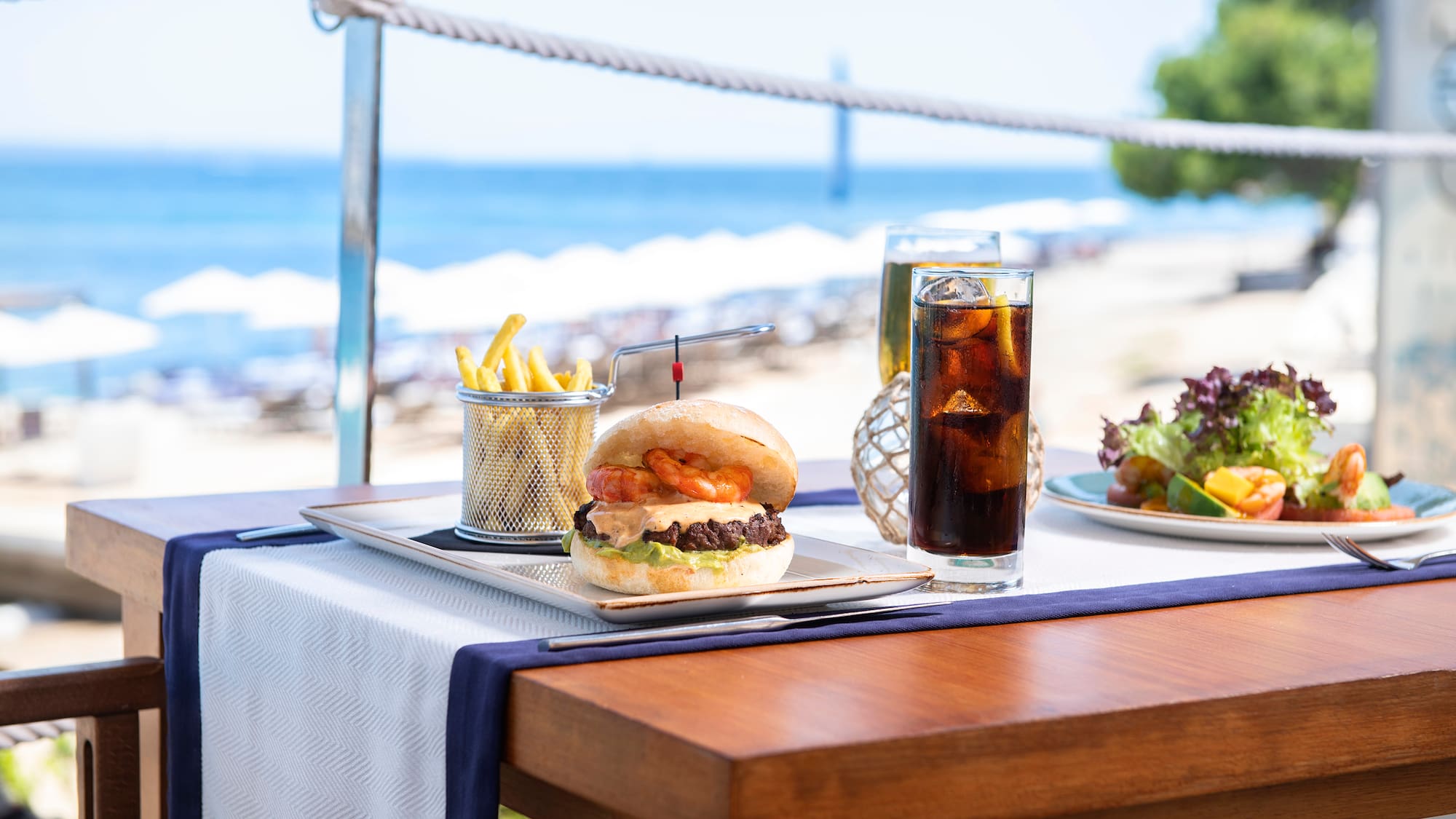 a plate of food on a table