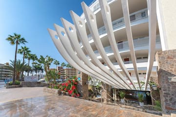 a building with a white structure