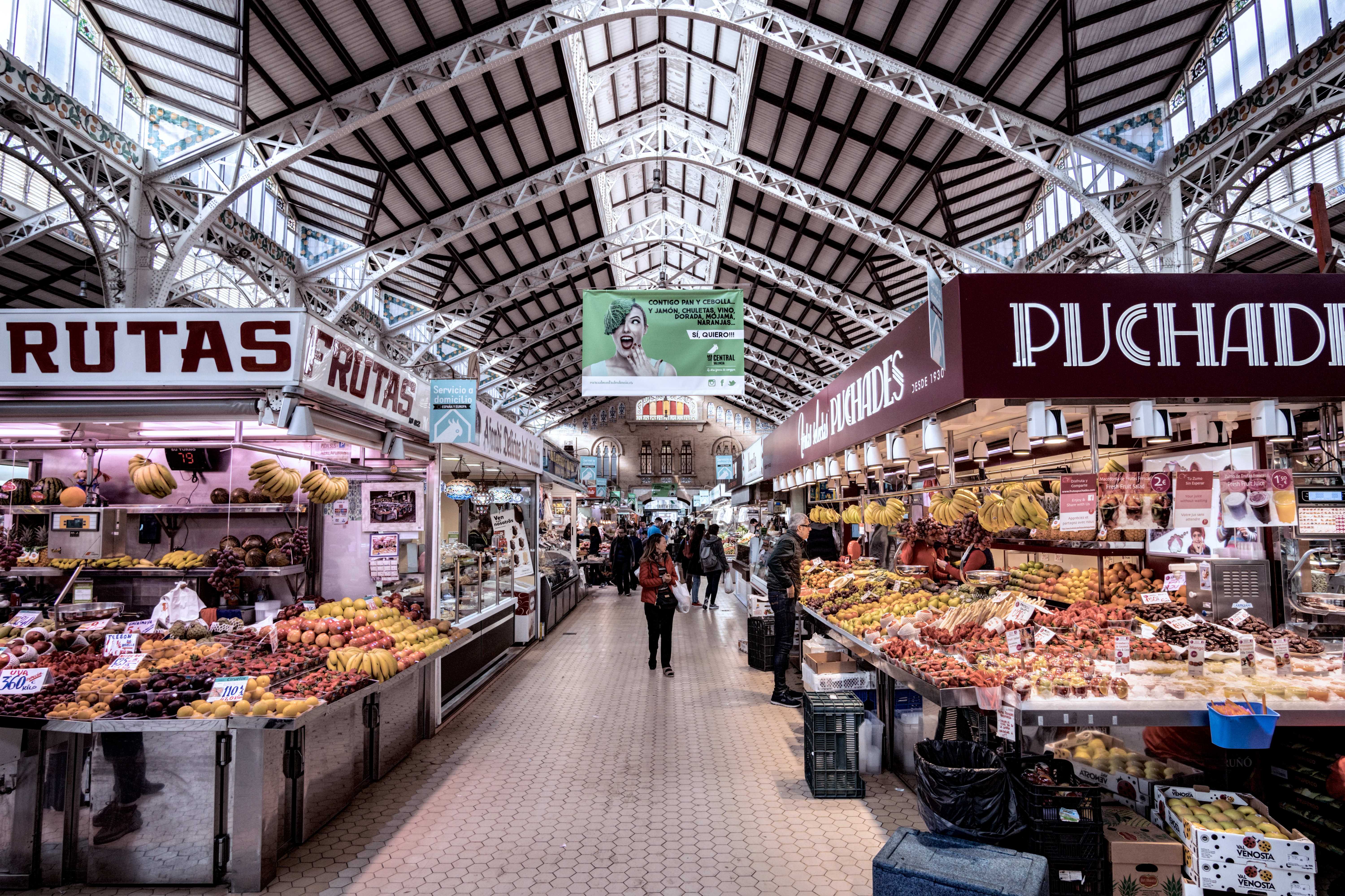 a market with many fruits and vegetables