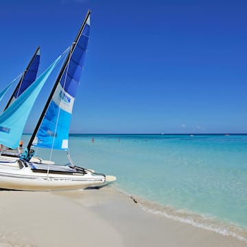 a sailboat on a beach