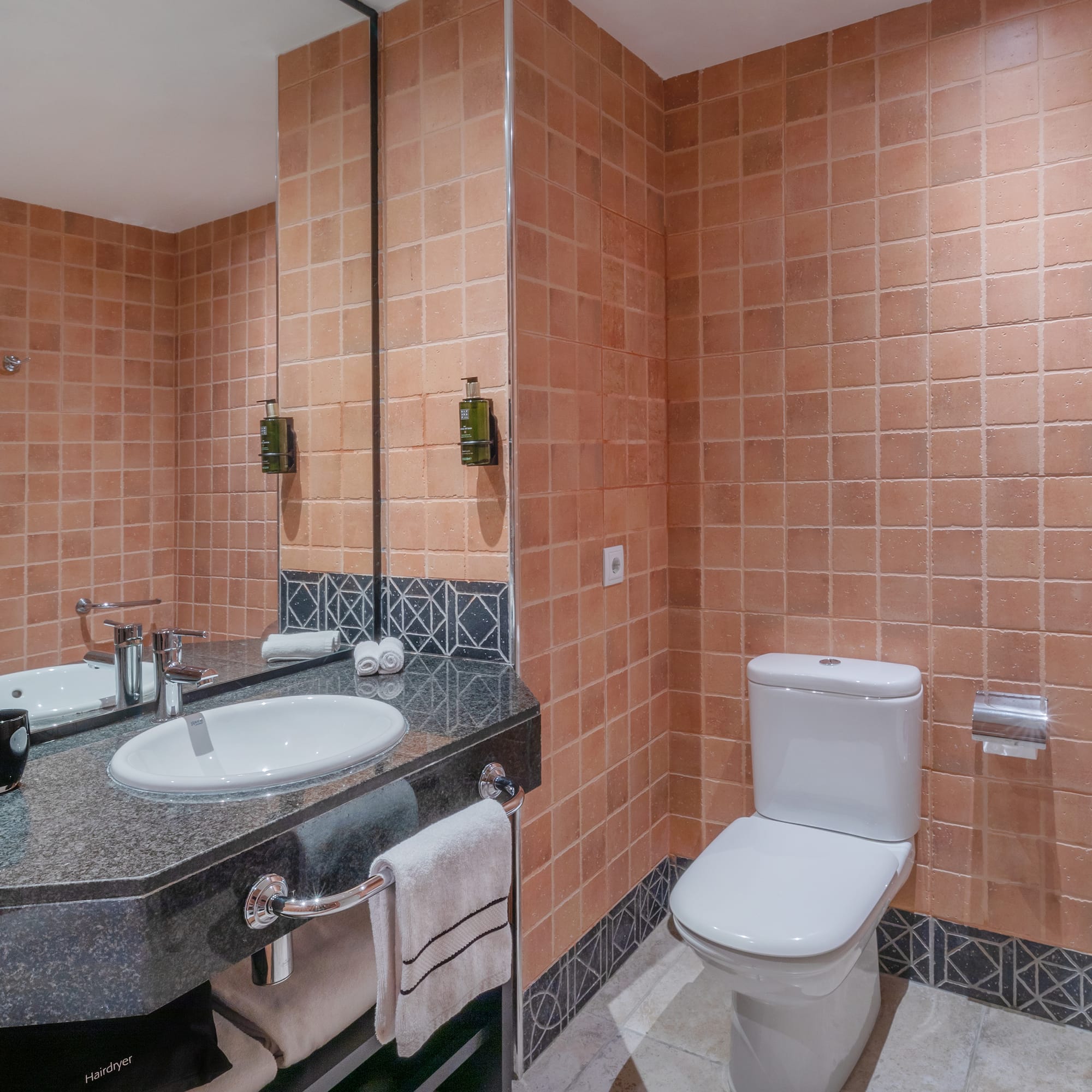 a bathroom with a sink and toilet