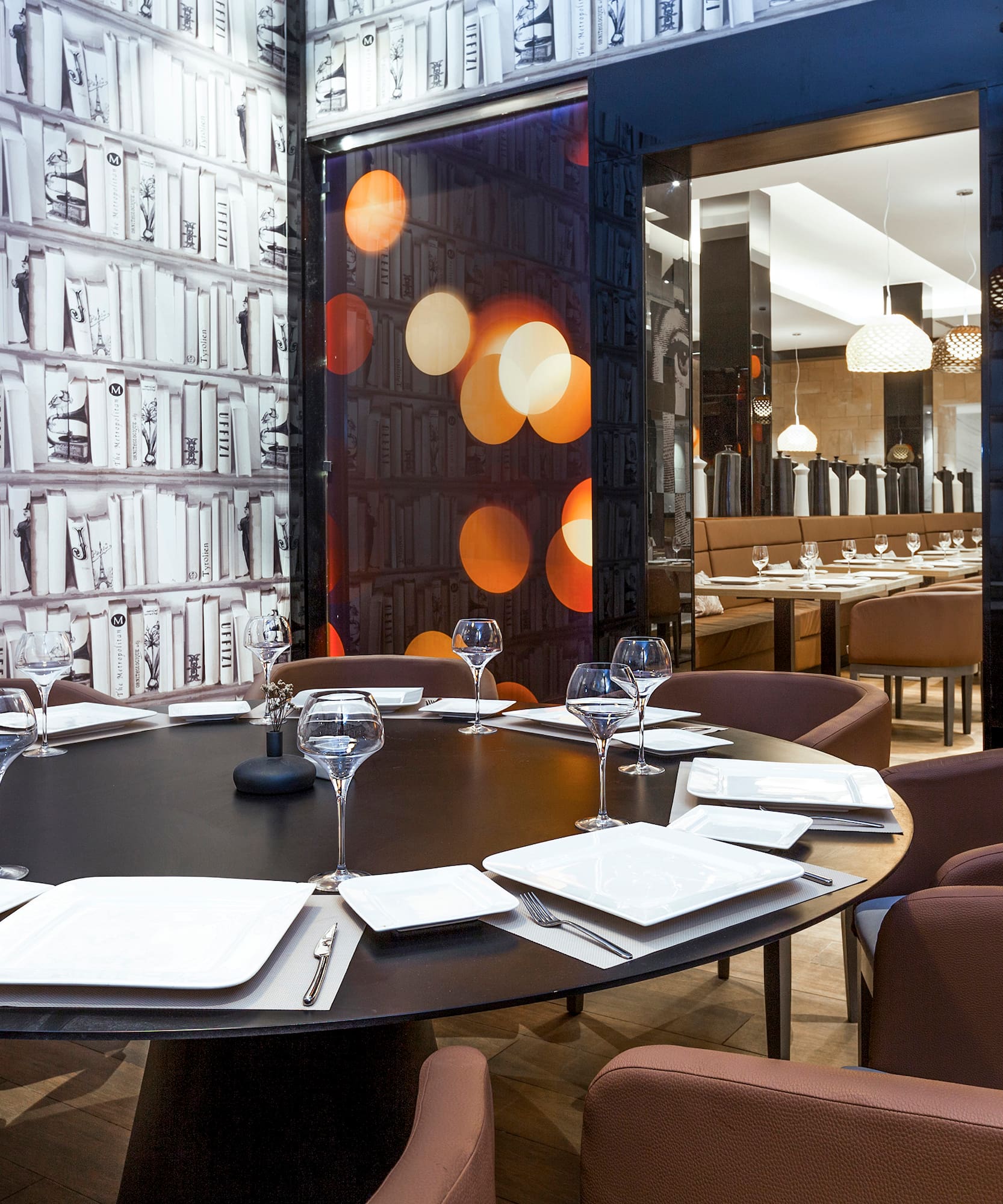 a table set for a dinner party