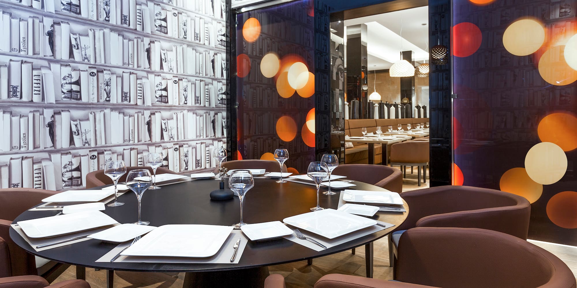 a table set for a dinner party