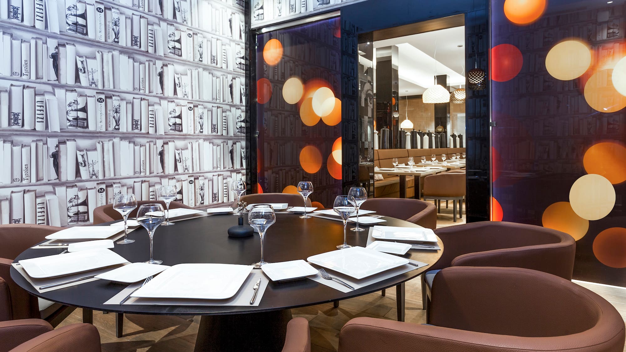 a table set for a dinner party