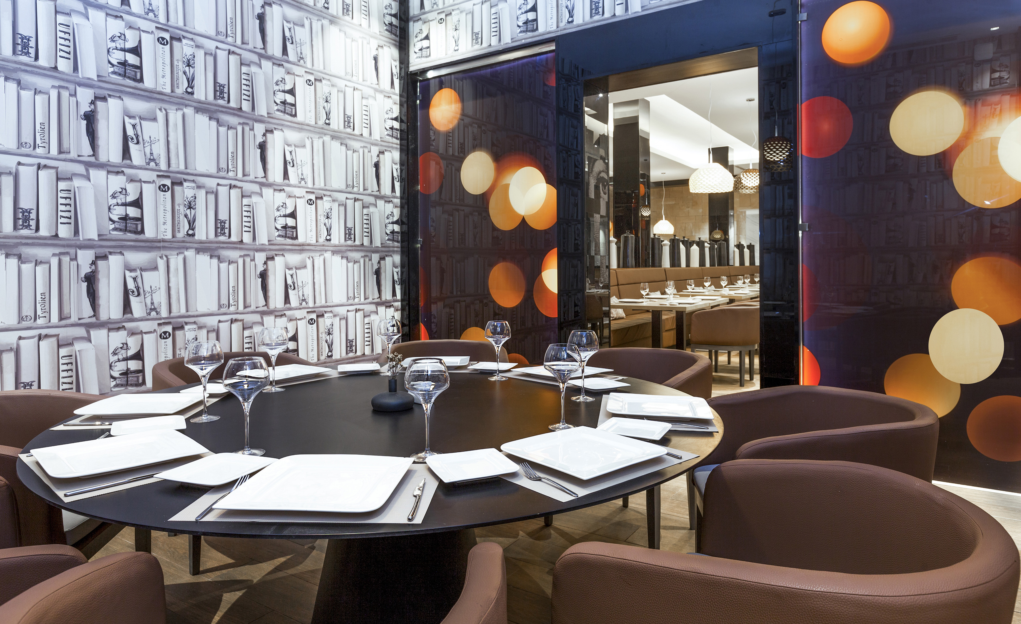 a table set for a dinner party