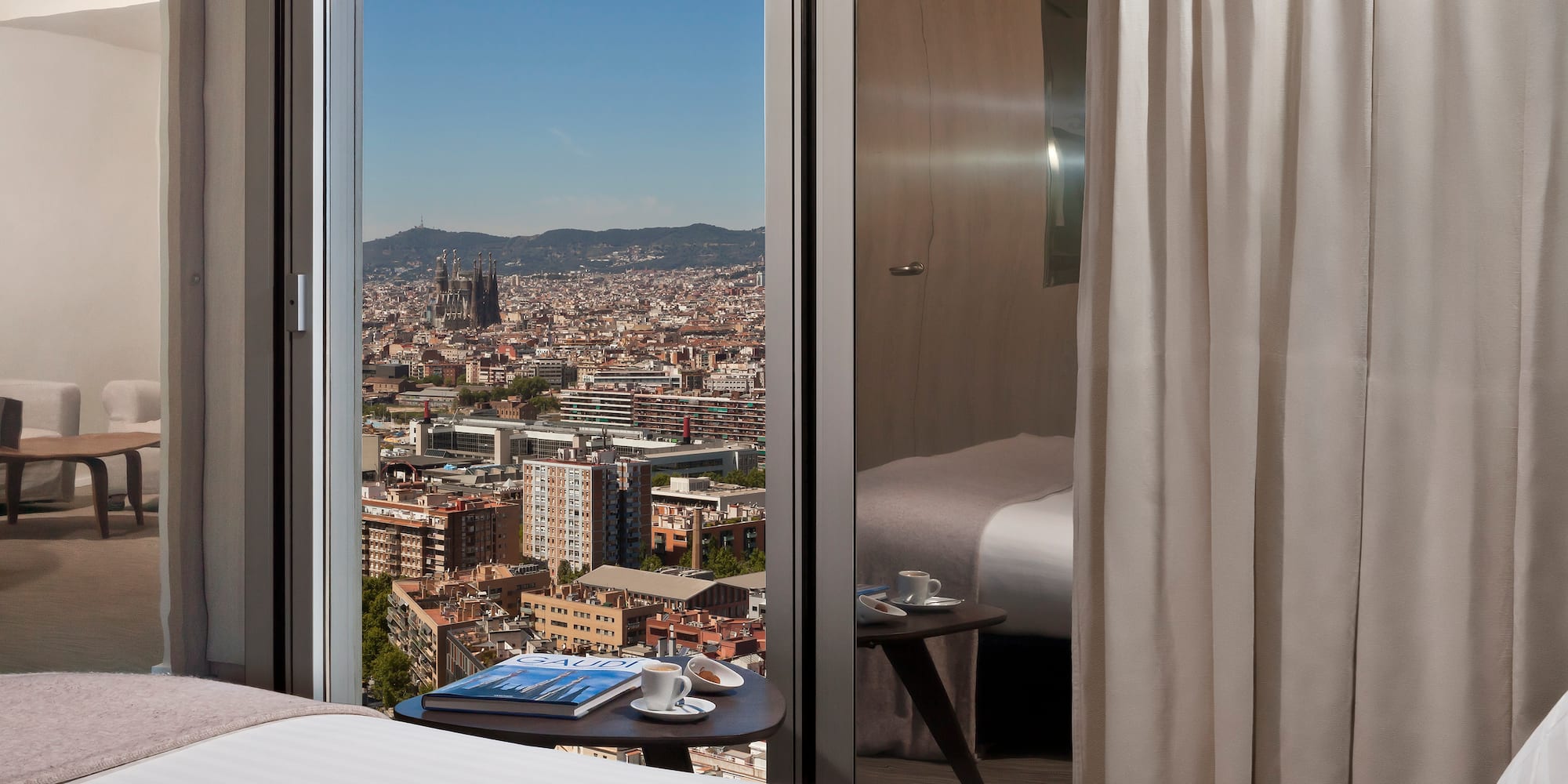 a view of a city from a window