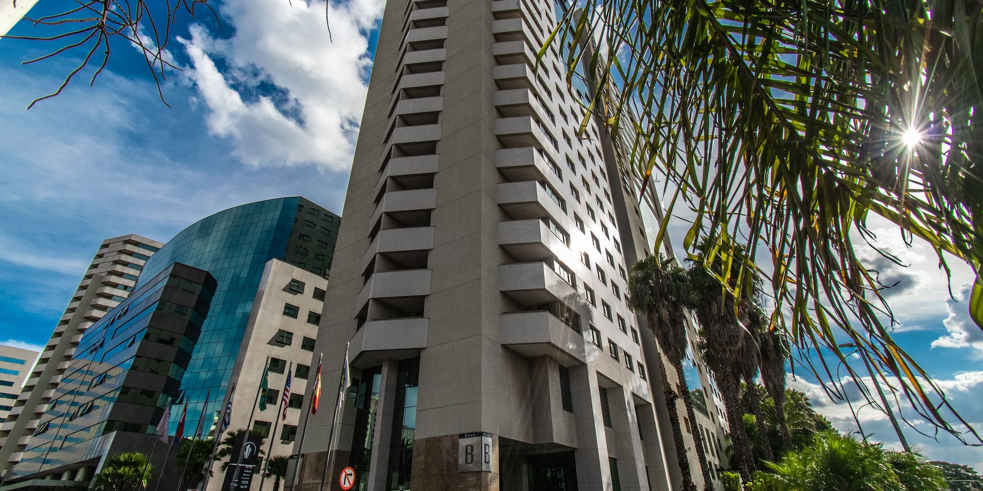 a tall building with a tall tower