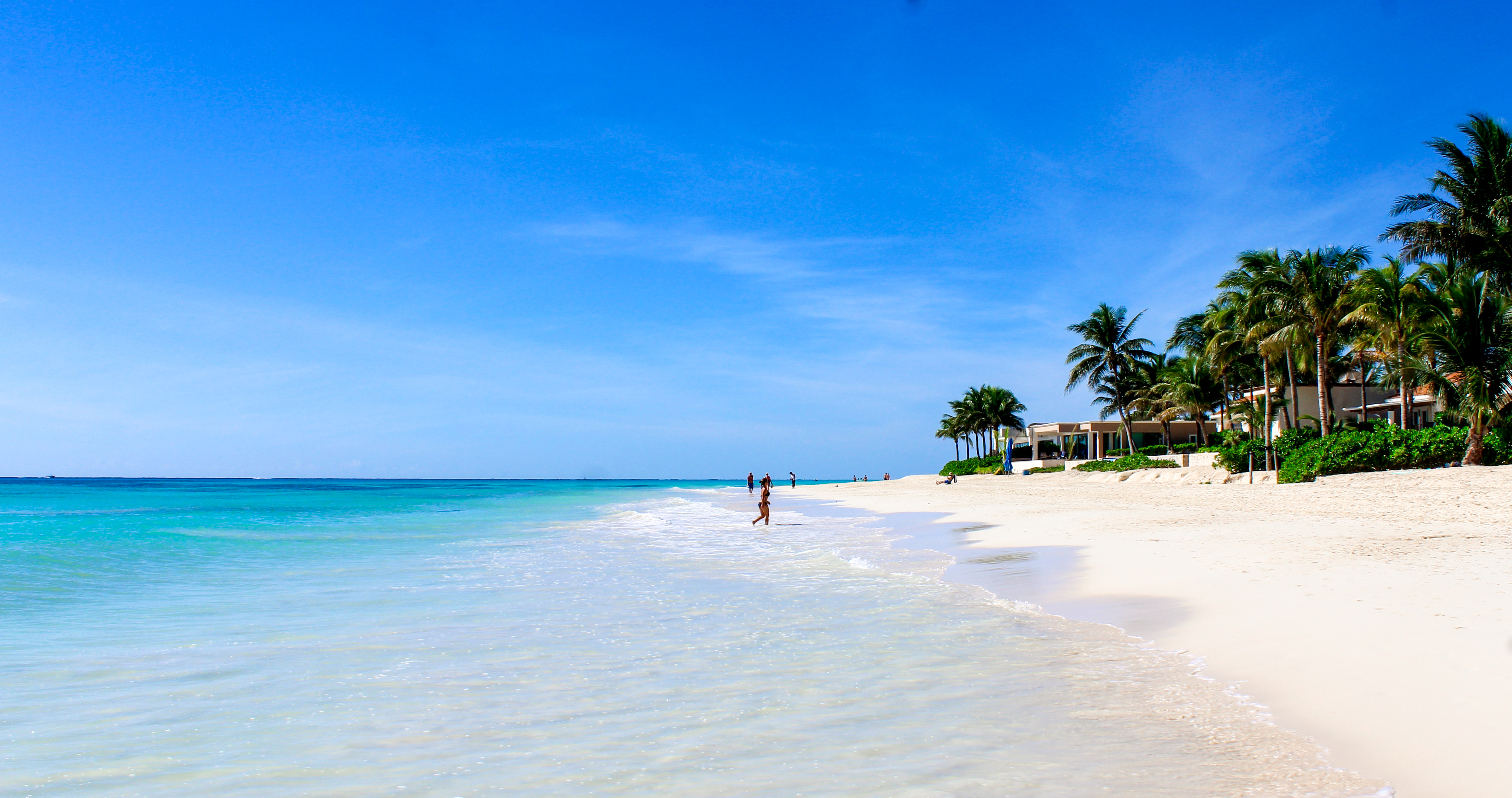 a person walking on a beach