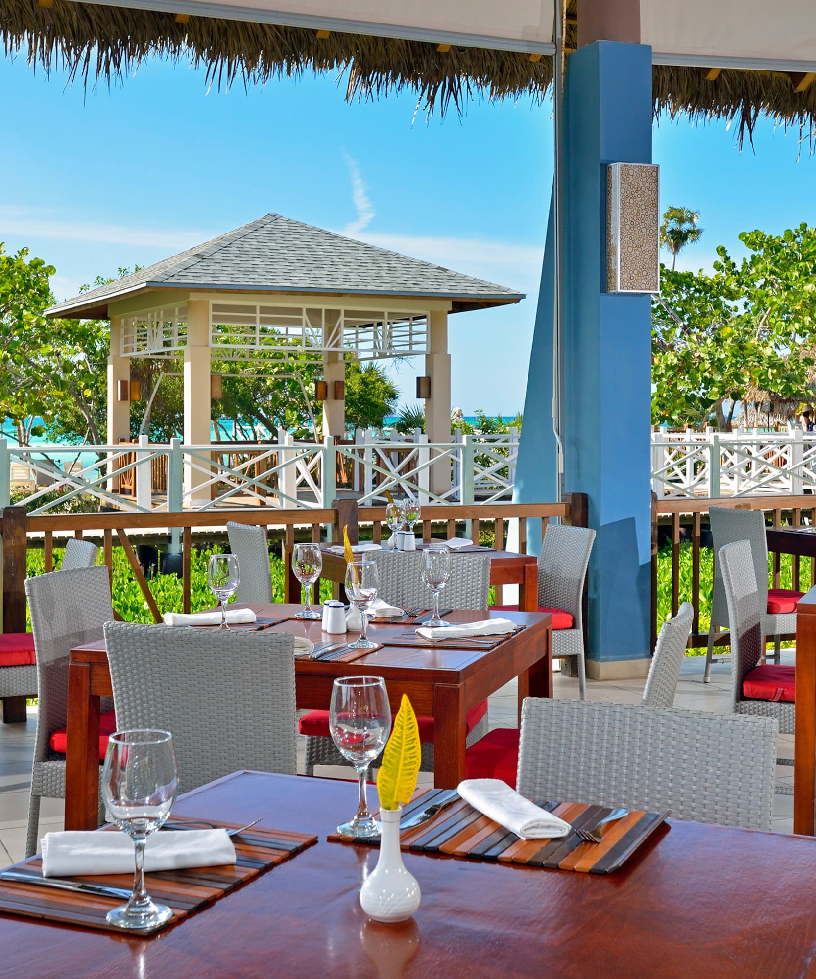 a restaurant with tables and chairs