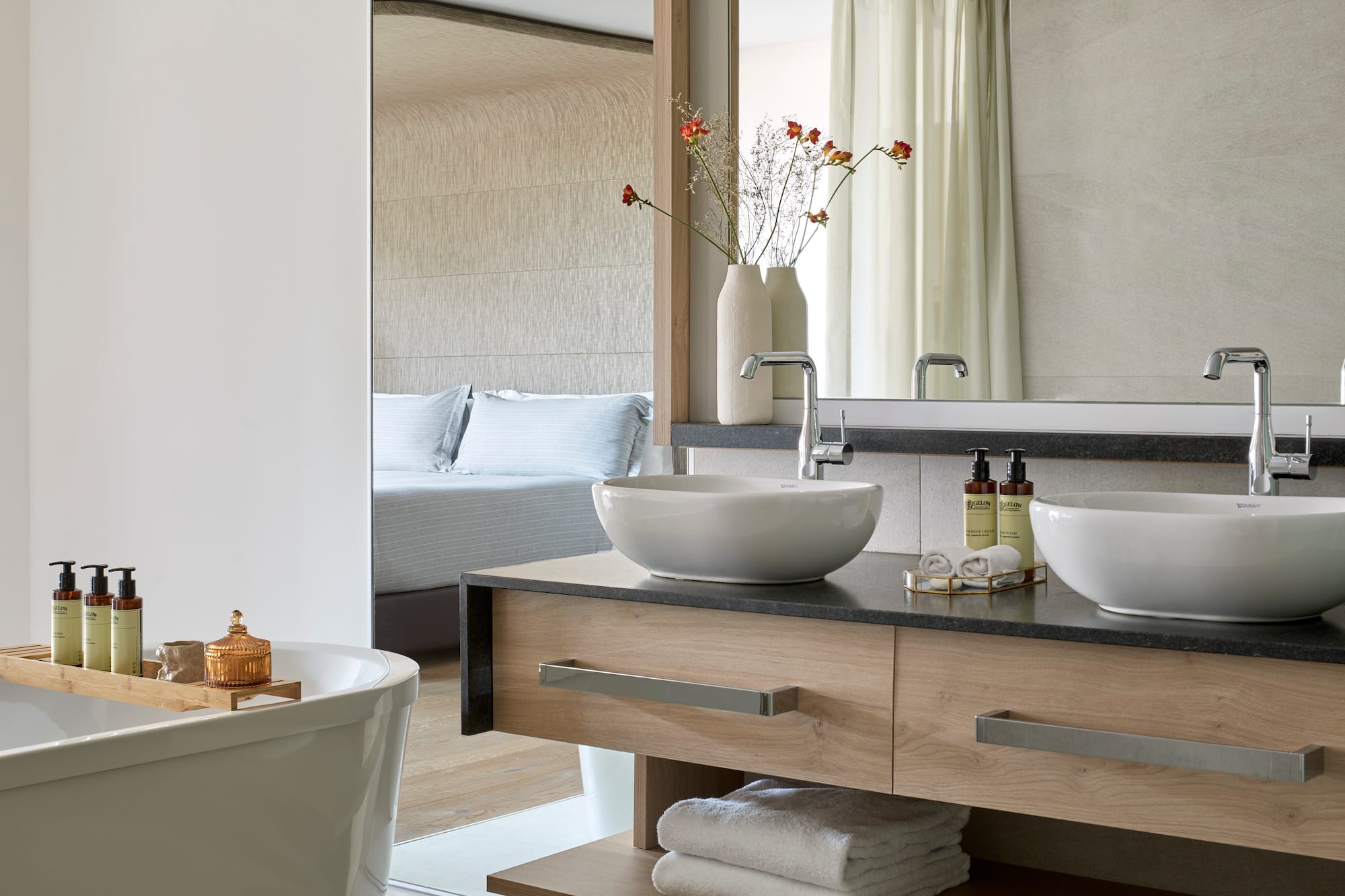 a bathroom with a sink and a bathtub