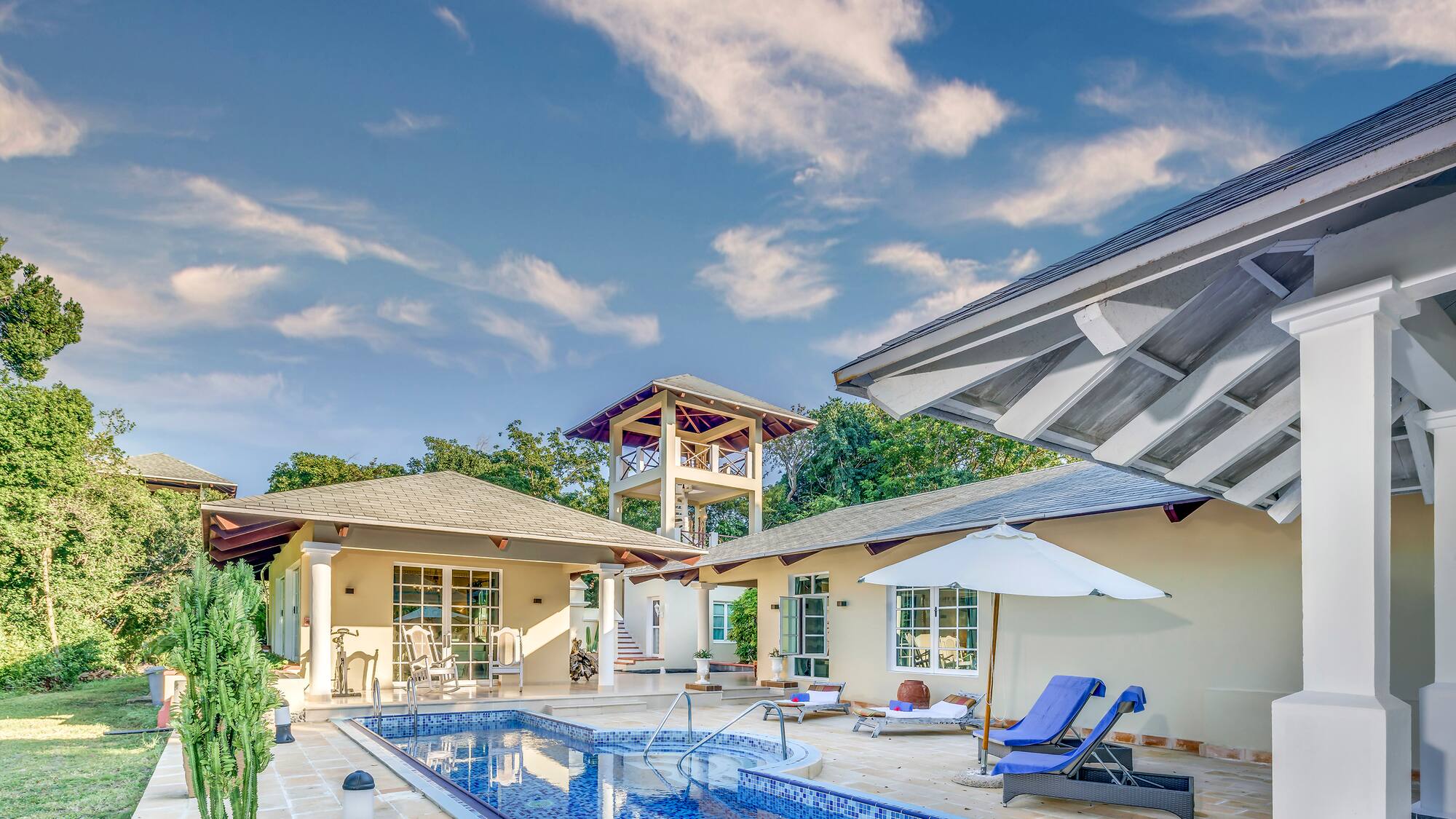 a pool in a house