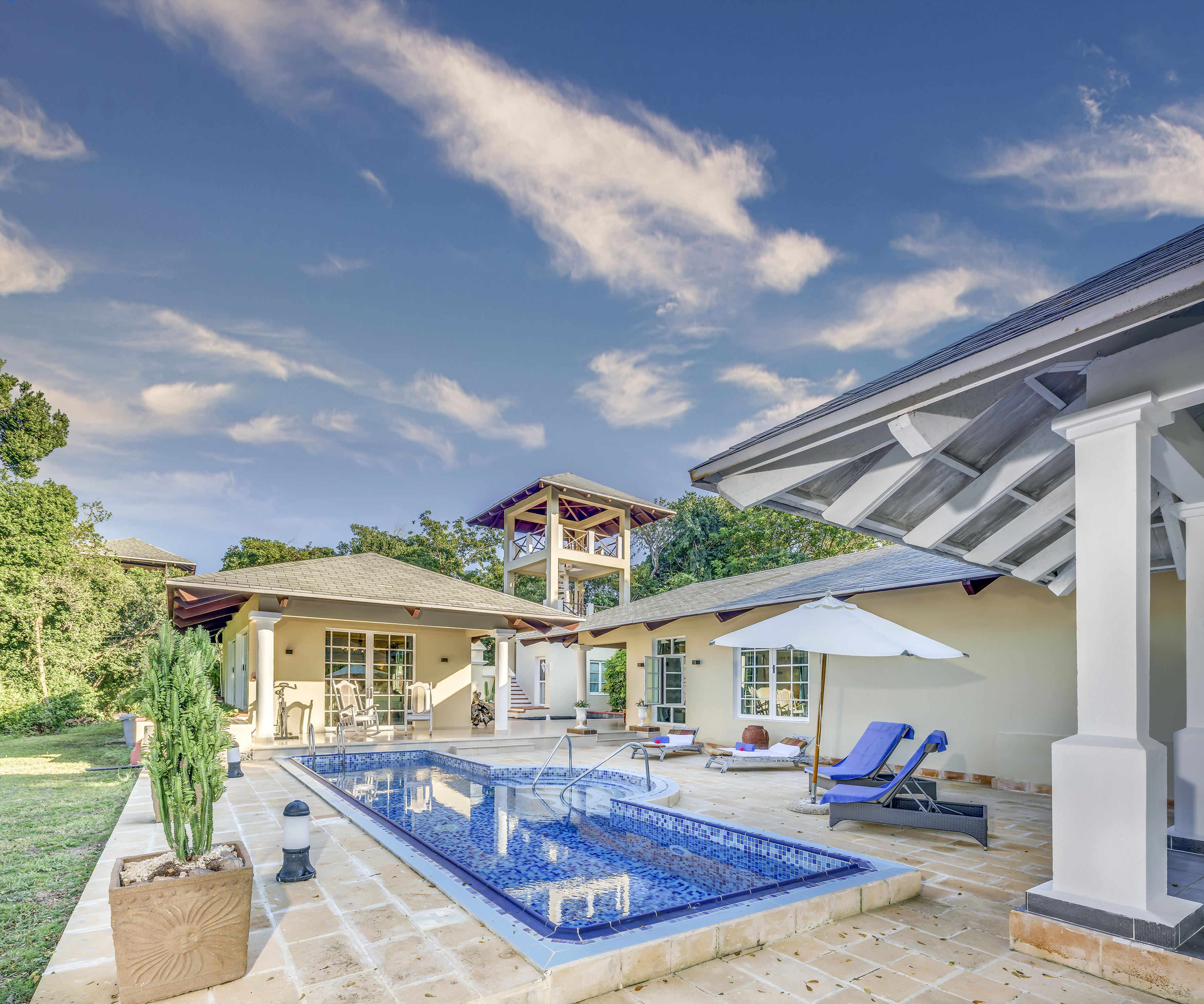 a pool in a house