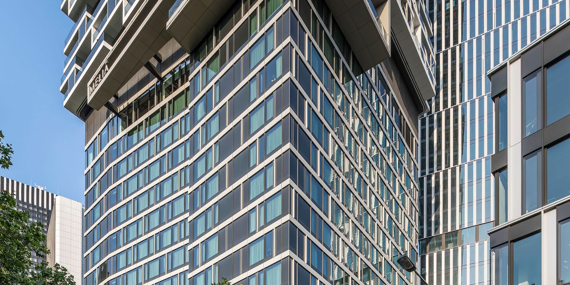 a tall building with many windows